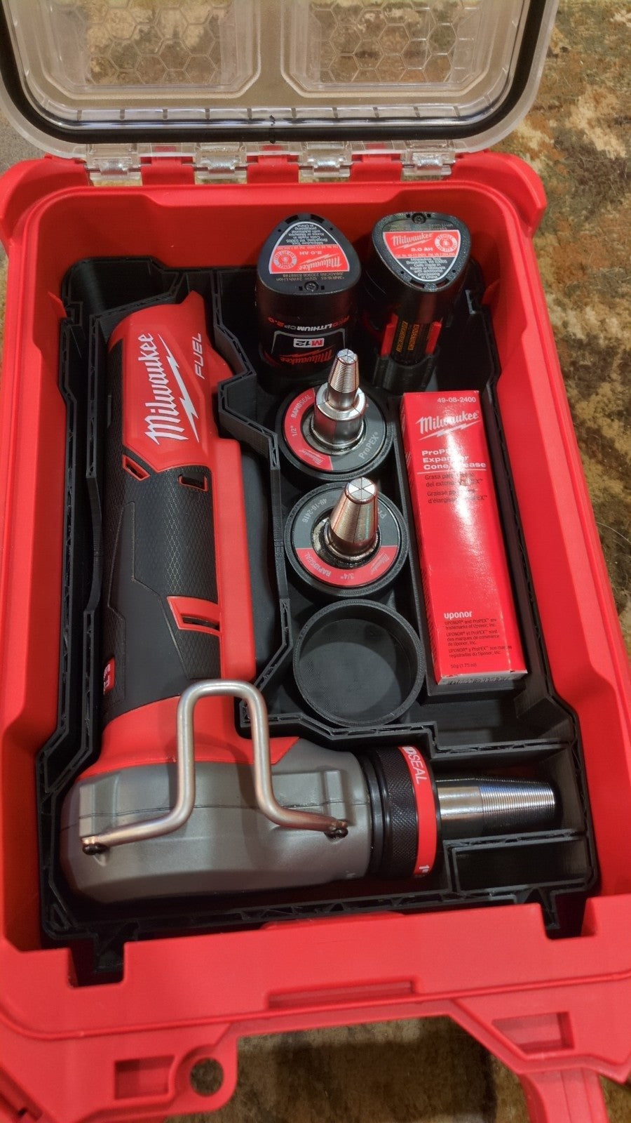 Fits Milwaukee M12 FUEL 2532-20 ProPEX® PACKOUT Organizer Insert (Insert Only)