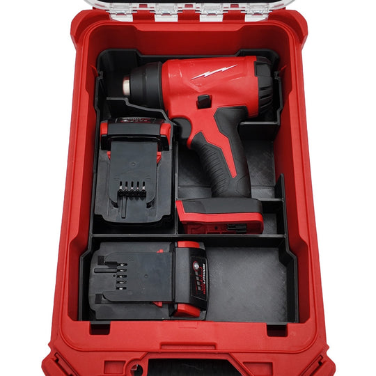 M18 Heat Gun Organizer for Milwaukee Compact Packout insert (Insert Only)