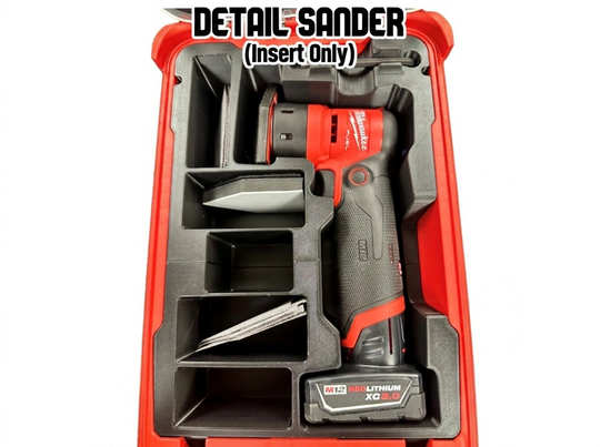 Fits Milwaukee M12 2531-20 Orbital Detail Sander PACKOUT Insert (Insert Only)