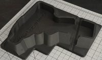 Fits Milwaukee M12 2401-20 Screwdriver Gridfinity Shadow Tray (Tray Only)