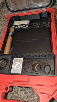 Cigar Humidor Insert with Hygrometer for PACKOUT Low Profile Bin (Insert Only)