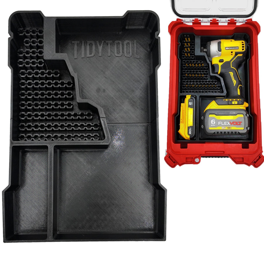 20V Brushless Impact (DCF809) Organizer for Milwaukee Compact Packout  (Insert O